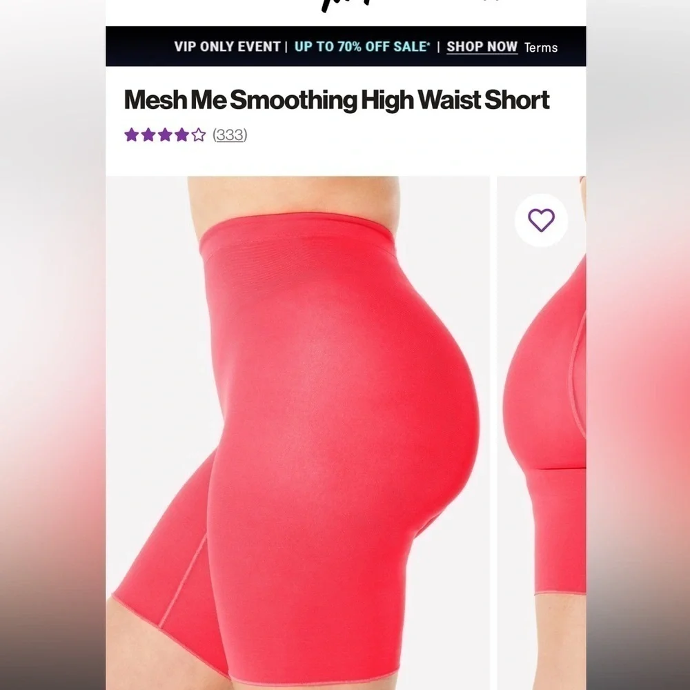 FABLETICS SHAPING WAIST SHORTS NWT - Picture 2 of 5